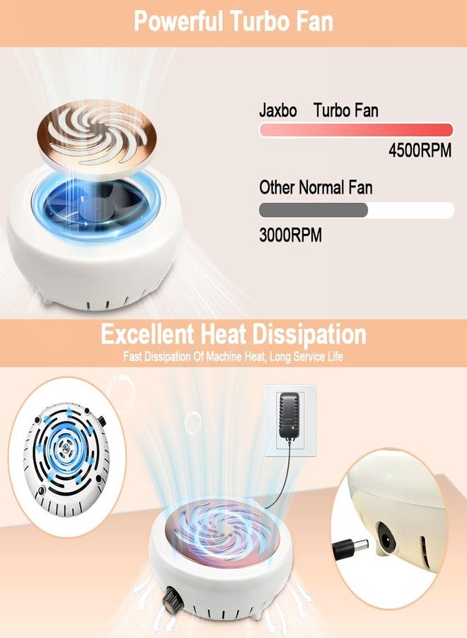 Jaxbo Nail Dust Collector with Cleaner Brush, Compact Nail Dust Collector for Beginner, Vacuum Nail Fan Dust Collector with Reusable Filter for Acrylic Nail Polishing, Salon, Home, Training Classes - Image 4