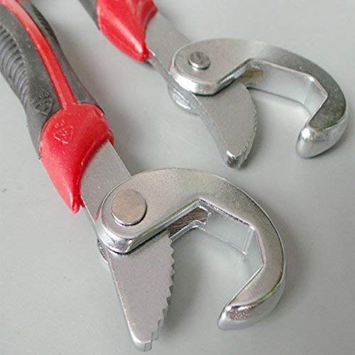 KREZON Stainless Steel Socket Adjustable Universal Multi Function Wrench Spanner Set Tools Snap and Grip Open End Snap N Grip Tool Spanner 9Mm to 32 Mm Works Set of 2 Piece - Image 4