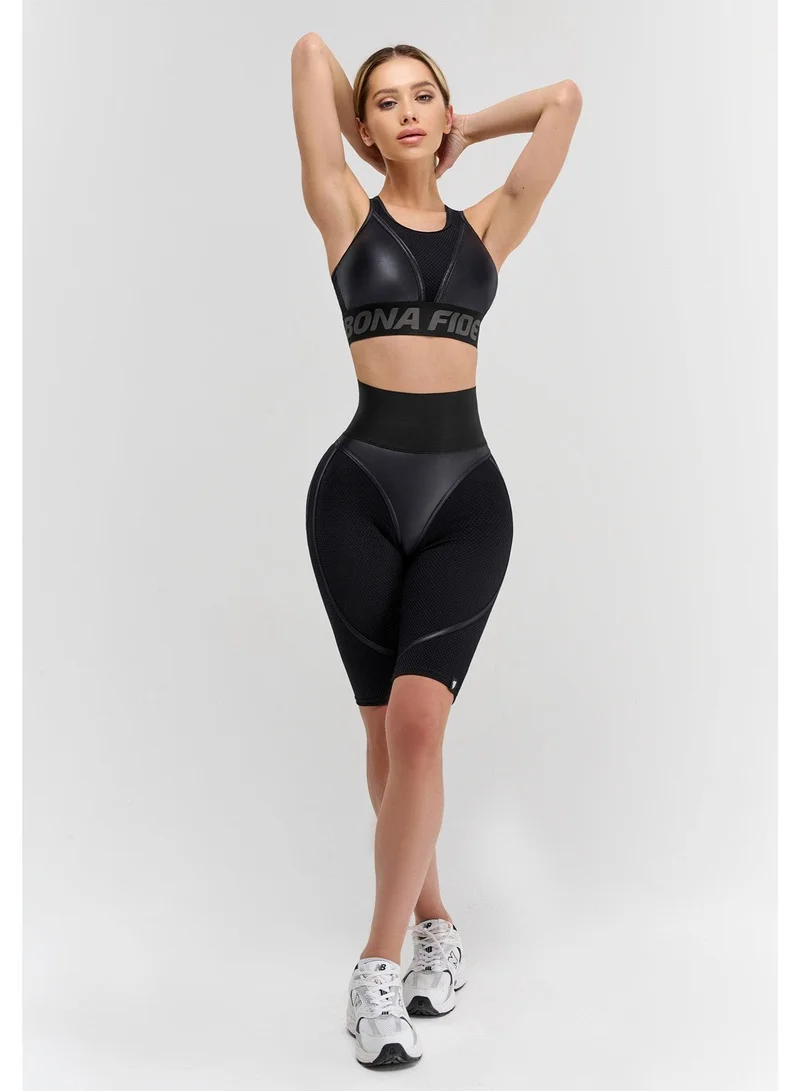 Bona Fide Cycling Corsage Extra Black Skin Corsage Extra Skin High Waist Biker Gym Shorts for Women for Women | Best Price UAE