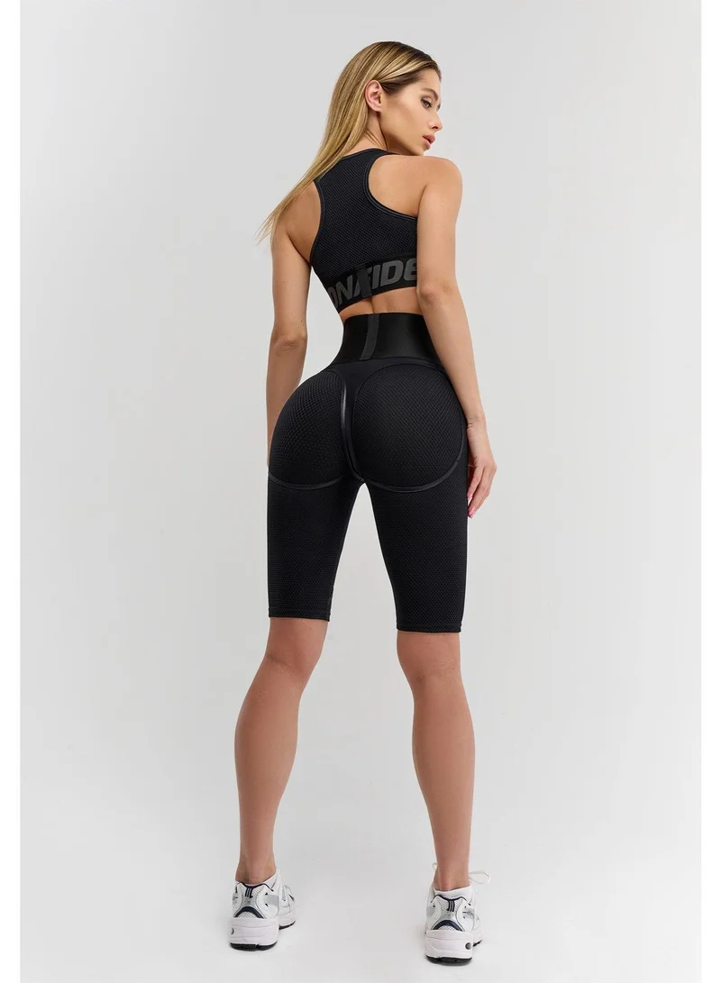 Bona Fide Cycling Corsage Extra Black Skin Corsage Extra Skin High Waist Biker Gym Shorts for Women for Women | Best Price UAE