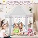 Monobeach Princess Tent Girls Large Playhouse Kids Castle Play Tent with Star Lights Gift Toy for Children Indoor and Outdoor Games 55 x 53 DxH Grey - Image 4