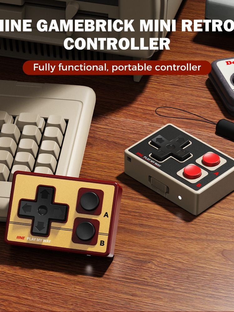 Iine Gamebrick Mini Retro Controller, Classic Retro Design, Compact Portable Mini Controller, L1162 - Image 2