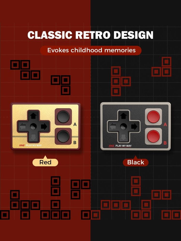 Iine Gamebrick Mini Retro Controller, Classic Retro Design, Compact Portable Mini Controller, L1162 - Image 4