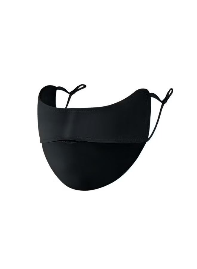 Zalava Reusable Cotton Dust Face Covers, 5-Pack, Black – UV Sun Protection, Adjustable Ear Loops - Image 4