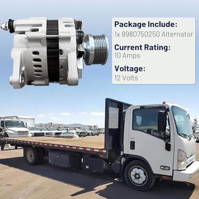 HonHuCo 8980750250 Alternator Replacement for LR1110-733 Isuzu NPR Medium/Heavy Trucks 2008-2015 Auto Parts Alternator for ISUZU NPR 3.0/5.2L LR1110-733C - Image 5