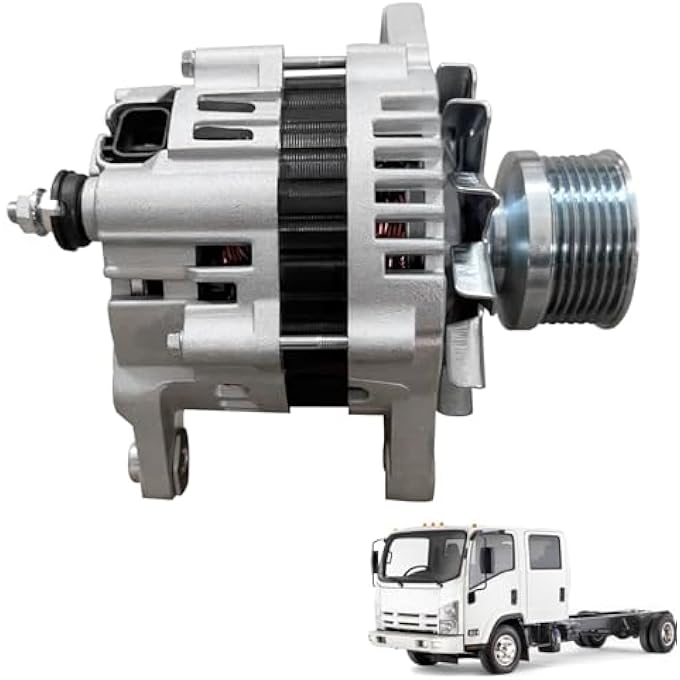 HonHuCo 8980750250 Alternator Replacement for LR1110-733 Isuzu NPR Medium/Heavy Trucks 2008-2015 Auto Parts Alternator for ISUZU NPR 3.0/5.2L LR1110-733C - Image 1