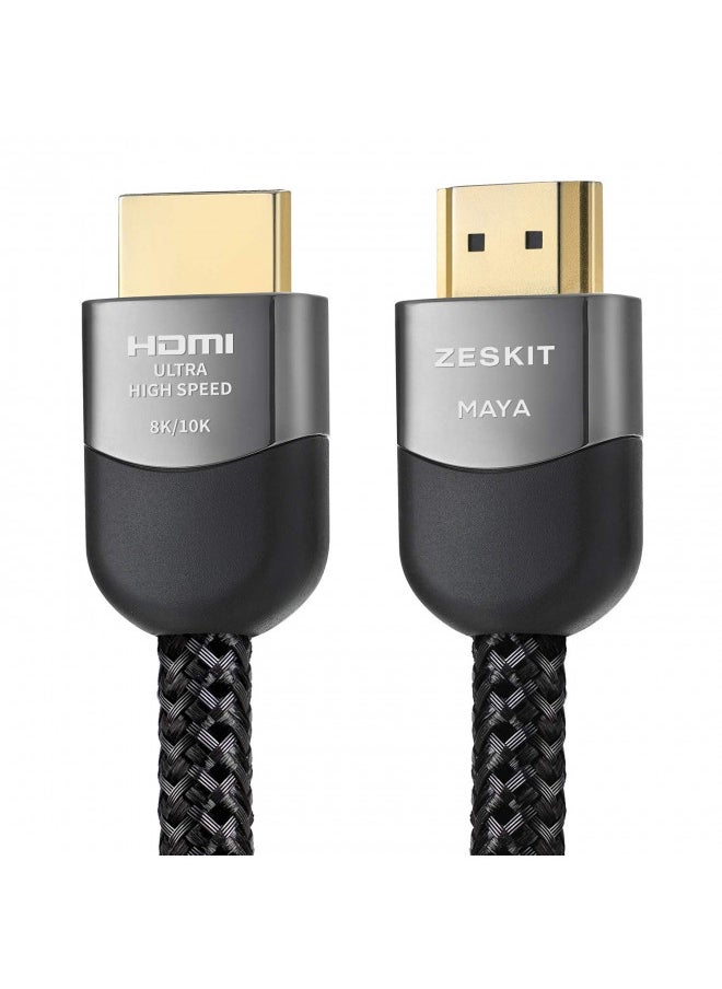 Zeskit Maya 2.1 8K HDMI Cable 5ft, 4K120Hz 48Gbps for eARC Soundbar Ethernet Gaming 144Hz, Certified Ultra High Speed HDR VRR HDCP 2.2 2.3 Compatible with Dolby Vision Atmos Apple TV Xbox Series X PS5 - pzsku/ZAEFF319C6B20E8072BBDZ/45/_/1732280708/ee7e944e-ccda-435c-b77f-475bd21c63a9