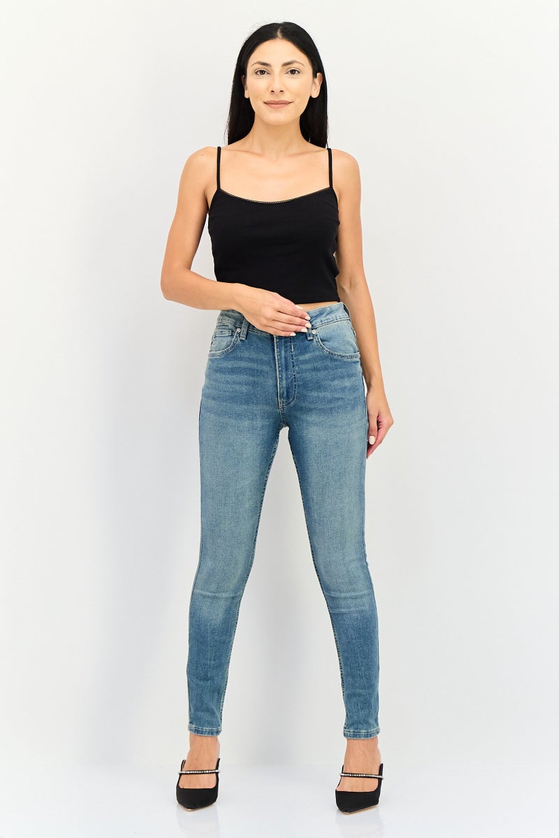 FOREVER 21 بلوزة نسائية بدون أكمام بقصة دائرية، سوداء - Image 4