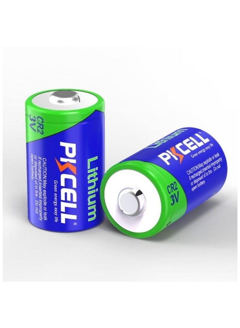 بي كي سيل 2-Pieces PKCELL CR2 Lithium 3V PHOTO Batteries - Image 1