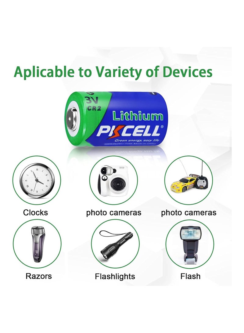 بي كي سيل 2-Pieces PKCELL CR2 Lithium 3V PHOTO Batteries - Image 4