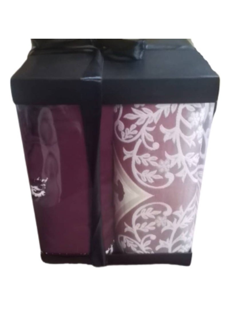 Gift set of 5 pieces, quilted rug + Qur’an + prayer sheet + rosary + incense burner - Image 2