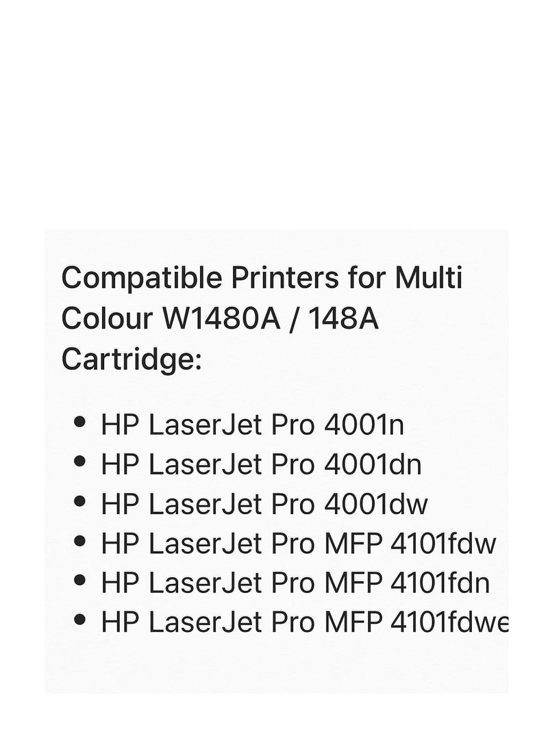 مالتي كلر خرطوشة حبر متوافقة HP 148A باللون الأسود – ملتي كولور الإمارات - Image 3