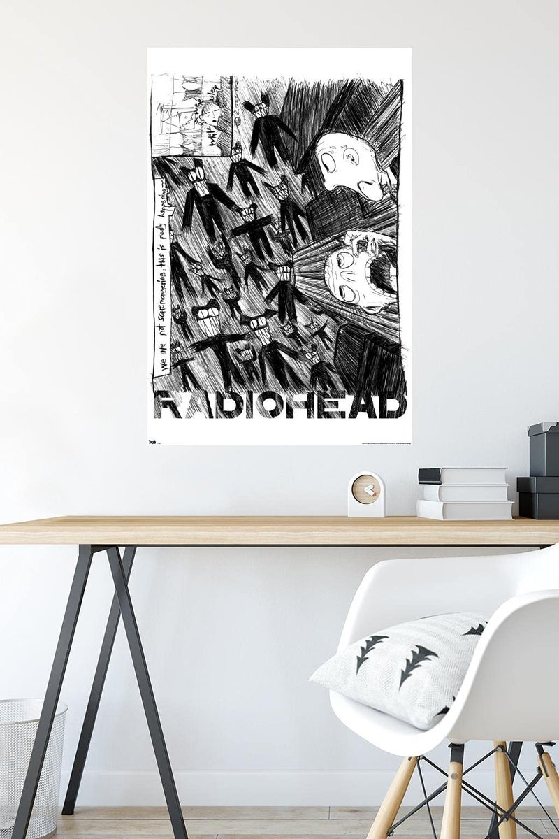 Trends International Radiohead - Scribble Wall Poster, 22.375" x 34", Premium Unframed Version - Image 4