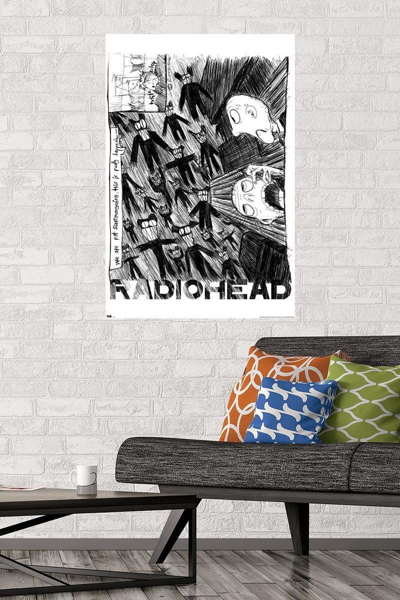 Trends International Radiohead - Scribble Wall Poster, 22.375" x 34", Premium Unframed Version - Image 2