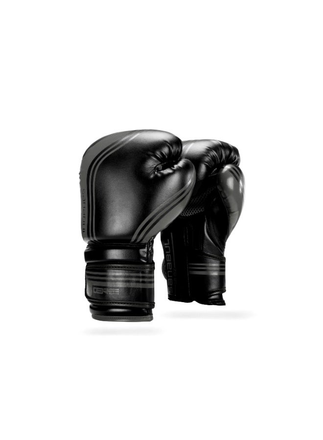 Sanabul Core Gel Training Boxing Gloves for Men and Women Advanced Muay Thai and Kickboxing Gloves Heavy Bag & Boxing Sparring, Black/Silver - Image 1