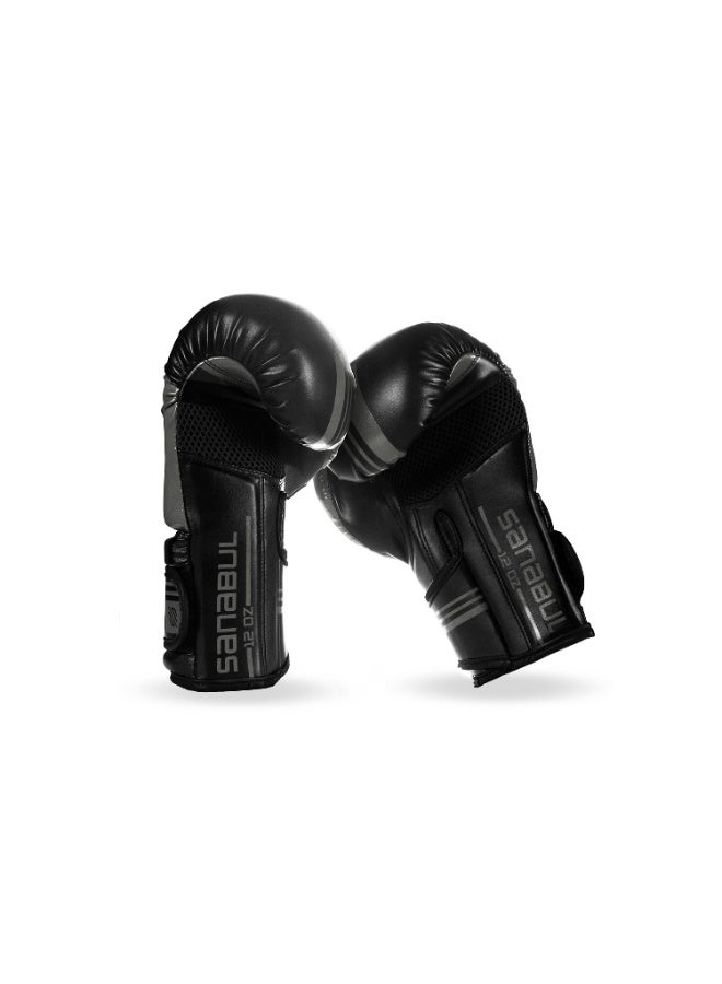 Sanabul Core Gel Training Boxing Gloves for Men and Women Advanced Muay Thai and Kickboxing Gloves Heavy Bag & Boxing Sparring, Black/Silver - Image 4