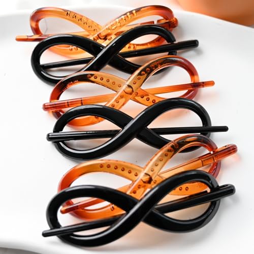 Prettyou Small Size 4.7" no slip Effortless Twist hair clips for women, pack of 6 - Image 5