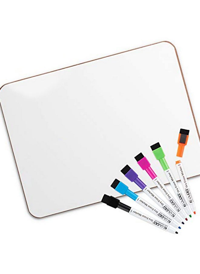 Double Sided Magnetic Dry Erase Lap Board 9X12 With 6 Markers Dry Erase Board For Kids Double Sided Dry Erase Board Small White Board Dry Erase Portable Whiteboard Mini Whiteboard - pzsku/ZAEFF72841AA93491C375Z/45/_/1720519687/21847f2a-557f-4c4d-a492-1be11443de43