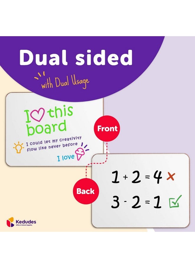 Double Sided Magnetic Dry Erase Lap Board 9X12 With 6 Markers Dry Erase Board For Kids Double Sided Dry Erase Board Small White Board Dry Erase Portable Whiteboard Mini Whiteboard - pzsku/ZAEFF72841AA93491C375Z/45/_/1720519690/37c9e740-eb53-49e2-a5ac-8d8324e4e8eb