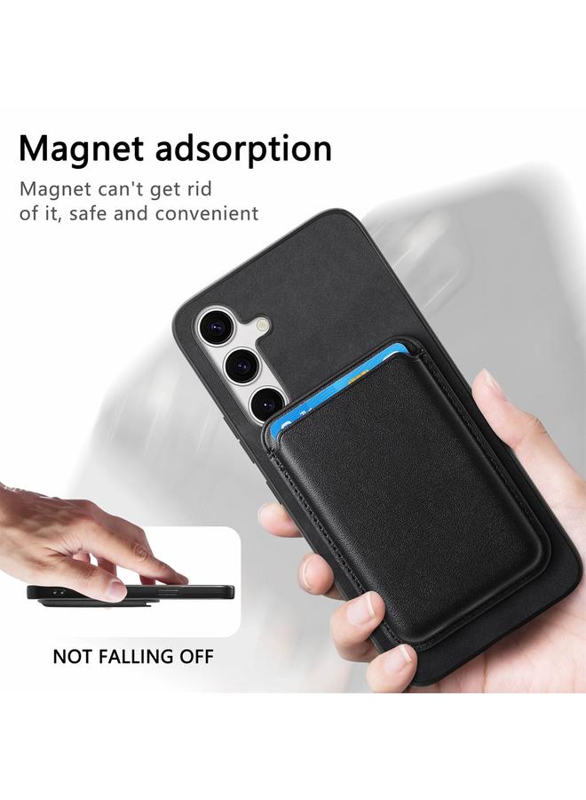 اس-توب جراب لهاتف Samsung Galaxy S24 5G Retro Magsafe Card Bag غطاء خلفي من البولي يوريثان - Image 5