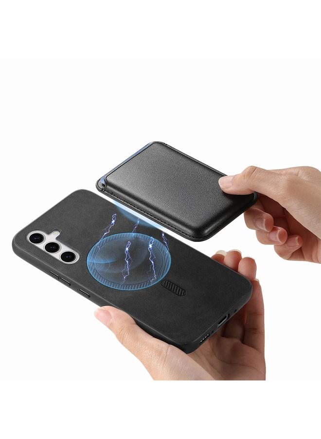 اس-توب جراب لهاتف Samsung Galaxy S24 5G Retro Magsafe Card Bag غطاء خلفي من البولي يوريثان - Image 3