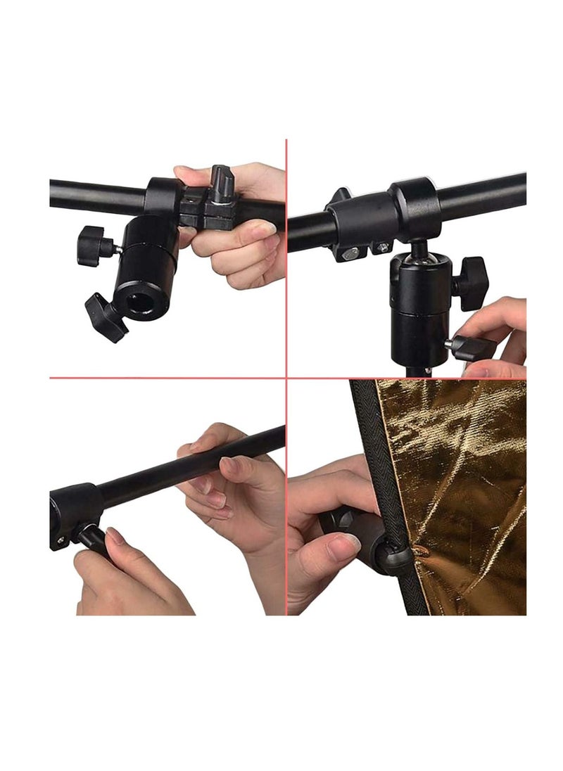 Coopic - RH-70 Photo Studio Telescopic Reflector Holder Extendable Boom Arm with 200cm Tripod Light Stand for Reflector and Portrait Photography - Image 1