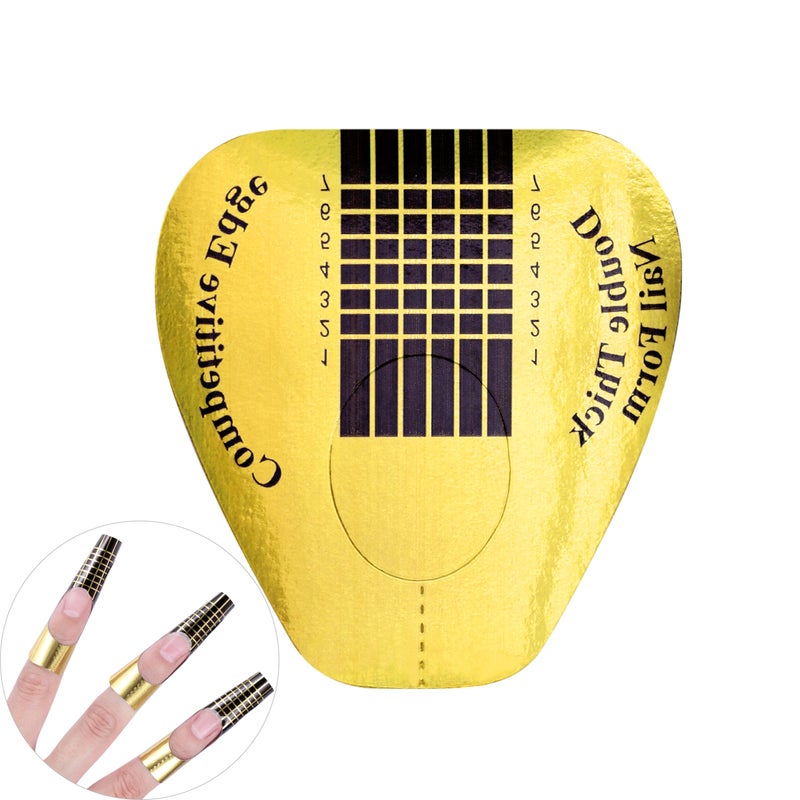 100pcs Double Thick Competitive Nail Form UV Extension - Image 1