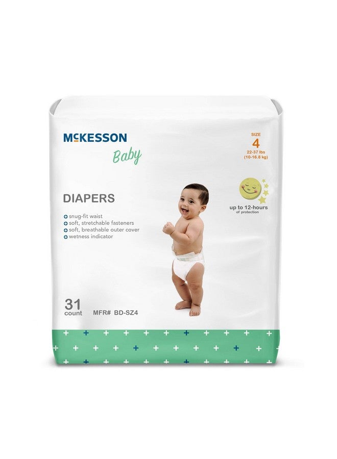 McKesson Baby Diapers, Size 4 (22 lbs to 37 lbs), 31 Count, 1 Pack - Image 1