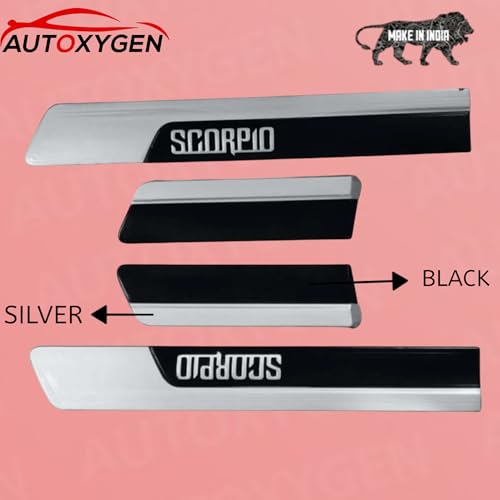 AUTOXYGEN Side Protective Door Cladding/Door Beading Black And Silver For Scorpio - Image 2