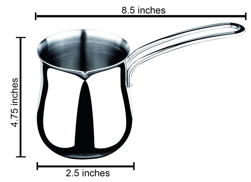 Cuisinox Stainless Steel Turkish Cezve Coffee Pot, 12 Oz - Image 2