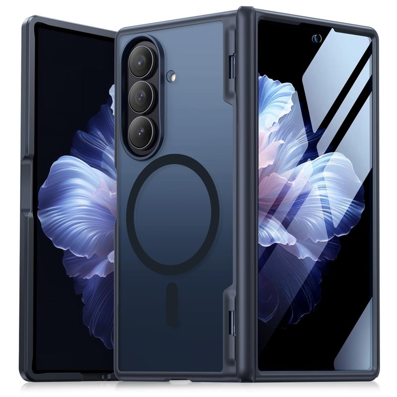 MOBOSI Magnetic for Z Fold 7 Case with Privacy Screen Protector, Samsung Galaxy Z Fold7 Cover[Compatible with Magsafe & Full Body Hinge Protection] Shockproof Phone Cases for zfold 7, Black - Image 1