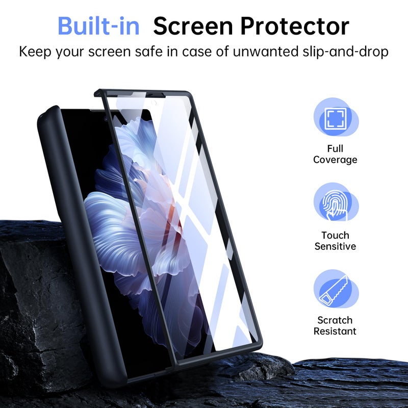 MOBOSI Magnetic for Z Fold 7 Case with Privacy Screen Protector, Samsung Galaxy Z Fold7 Cover[Compatible with Magsafe & Full Body Hinge Protection] Shockproof Phone Cases for zfold 7, Black - Image 4