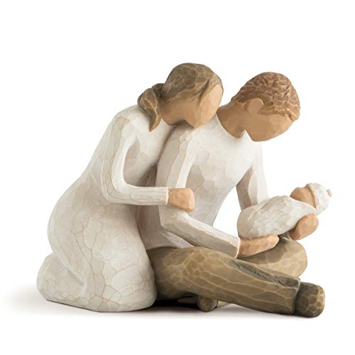 Willow Tree New Life, Celebrating The Miracle of New Life, A Gift for First Time Parents or Those Growing Their Families, Loving Relationships Between Parents and Child, Sculpted Hand-Painted Figure - Image 1