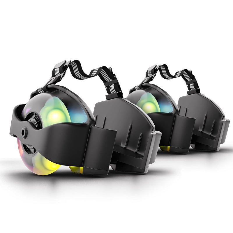 Tygatec Flashing LED Roller- Light-Up Adjustable Skates for Kids & Adults - Glowing Colorful Wheels for Night Skating - Inline Skates with Illuminated Wheels for Fun Outdoor Activities - Image 1