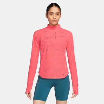 Nike Women's Dri-FIT 1/4-Zip Mid Layer Trail T-Shirt