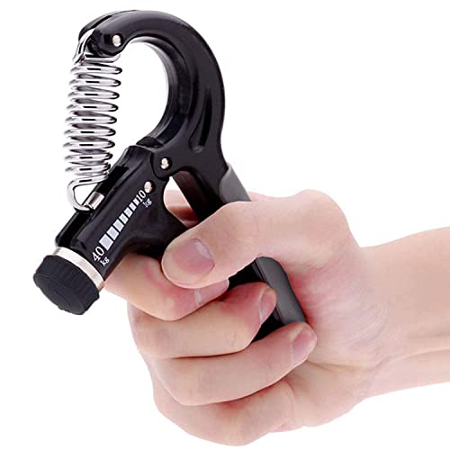ANTIL'S Adjustable Hand gripper and wrist strengthener Adjustable 10kg to 40kg (Black Grey) - Image 3