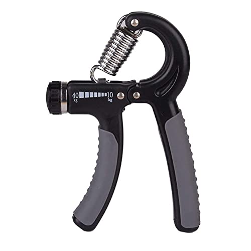ANTIL'S Adjustable Hand gripper and wrist strengthener Adjustable 10kg to 40kg (Black Grey) - Image 1