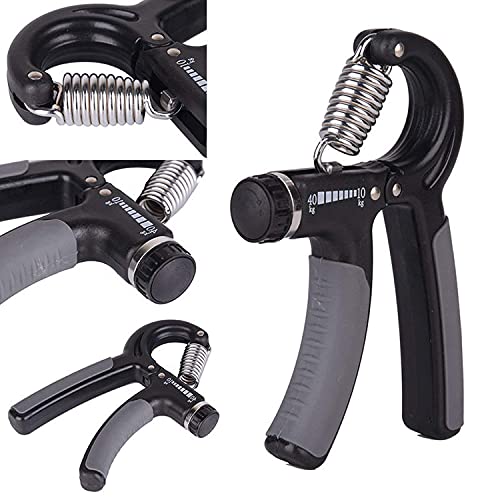 ANTIL'S Adjustable Hand gripper and wrist strengthener Adjustable 10kg to 40kg (Black Grey) - Image 2