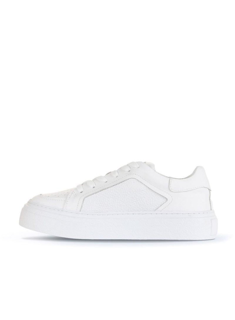 BUENO Women's Leather Sneakers – Modern Lace-Up Design with Padded Collar and Perforated Detailing for Everyday Comfort - Image 3