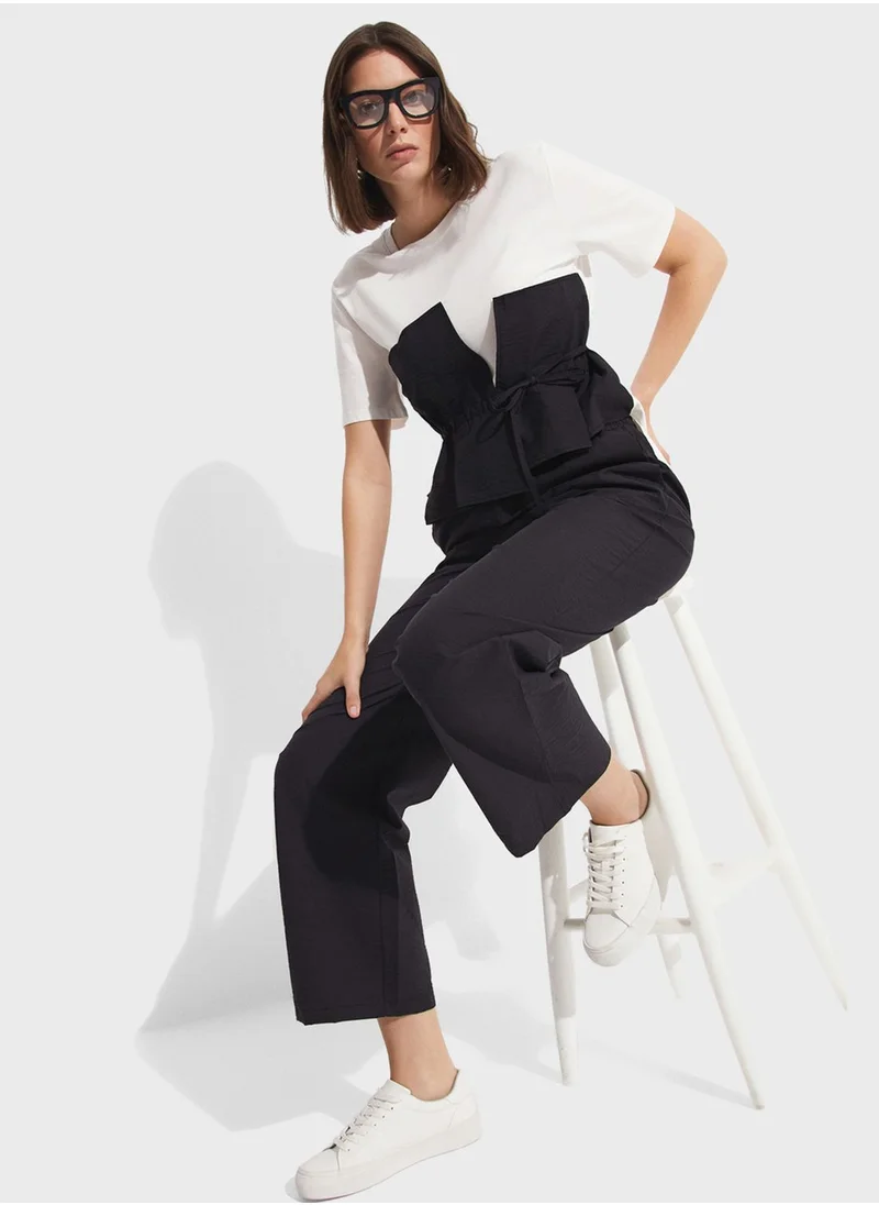 JUNE High Waist Trouser & Blouse Set
