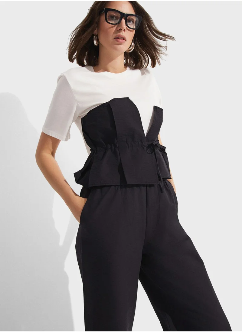 JUNE High Waist Trouser & Blouse Set