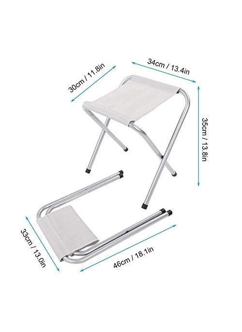 DHAVL Dhavl Portable Folding Chair Stool AntiSlip for Travelling Fishing Hiking Beach Garden Stool Lawn Patio Perfect Adult Chair Ultralight Sport BBQ Beach Chair for Hiking and Camping1 PC  - Image 3