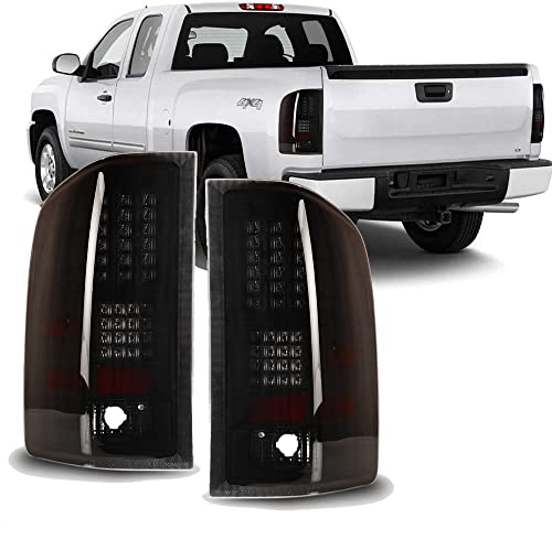 Winjet LED Tail Lights for 2008-2013 Chevy Silverado 1500, 2008-2014 Silverado 2500HD/ 3500HD, 2007 Chevy Silverado 1500/2500/ 3500 New Body, 2007-2014 GMC Sierra 1500/2500 HD/ 3500 HD SL/SLE - Image 1
