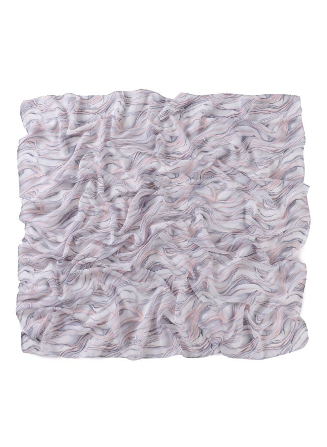 KUYING New Art Plaid Scarf Printed Pearl Chiffon Small Square Scarf Shawl Fragmented Flower Vintage Scarf Headband 