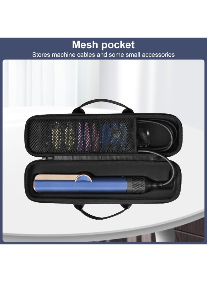 حقيبة تخزين حالة السفر الصلبة لـ Dyson Airstrait HT01 straightener مجفف الشعر حالة واقية محمولة لـ Dyson Hair Straightener Accessories (أسود) - Image 2