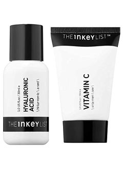 The Inkey List The Inkey List Face Serum And Cream Skincare Set Hyaluronic Acid Serum And Vitamin C Cream Antioxidant  Skin Brightening Face Cream Hydrating Serum For Wrinkles Dryness And Fine Lines 