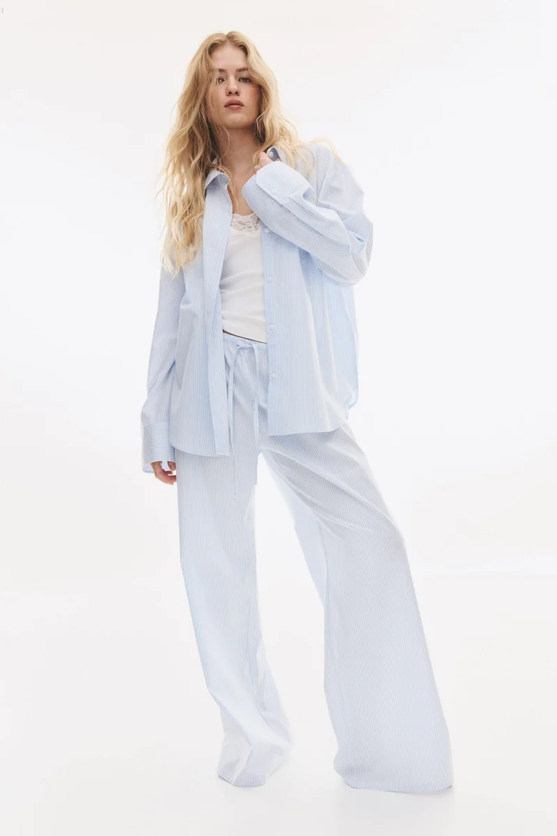 H&M Cotton poplin pyjamas