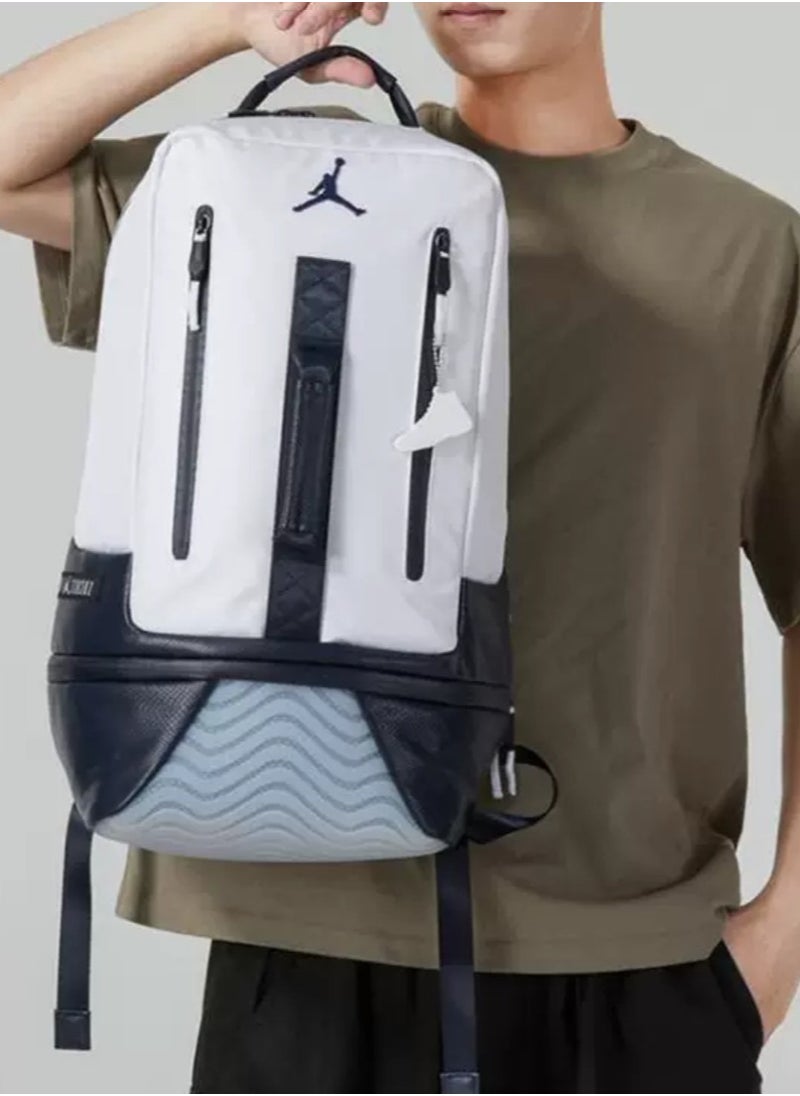 Jordans - 【School season】[Back to School Season] Printed Large Capacity Zipper Backpack School Bag Student Backpack Classic Backpack Laptop Backpack Colorful Backpack Sports Backpack Basketball Backpack - Image 1