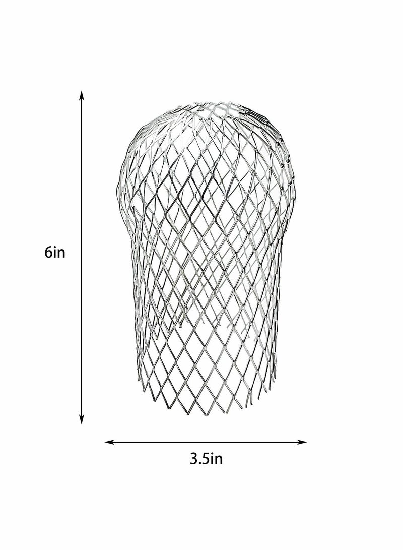 Zikra Gutter Guards,  3.5 Inch Expandable Aluminium Filter Strainer, Gutter Strainer Gutter Downspout Protectors for Preventing Blockage Leaves Debris (8 Pack) - Image 2