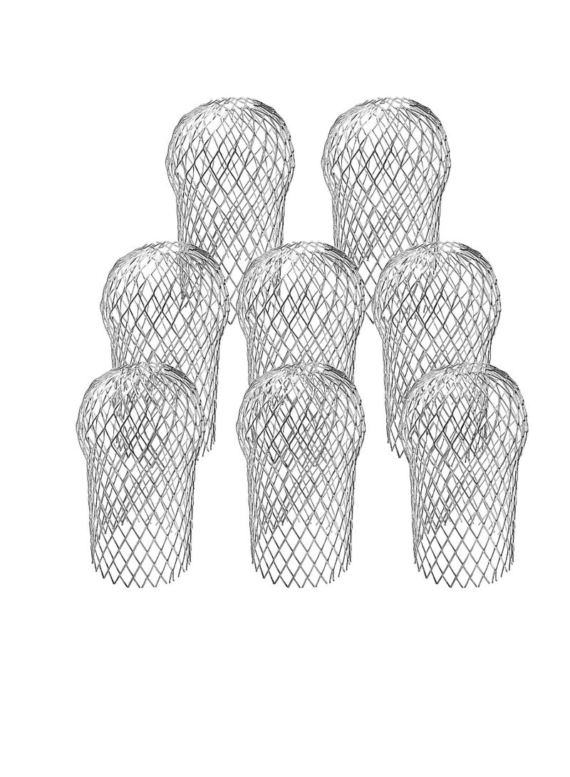 Zikra Gutter Guards,  3.5 Inch Expandable Aluminium Filter Strainer, Gutter Strainer Gutter Downspout Protectors for Preventing Blockage Leaves Debris (8 Pack) - Image 1